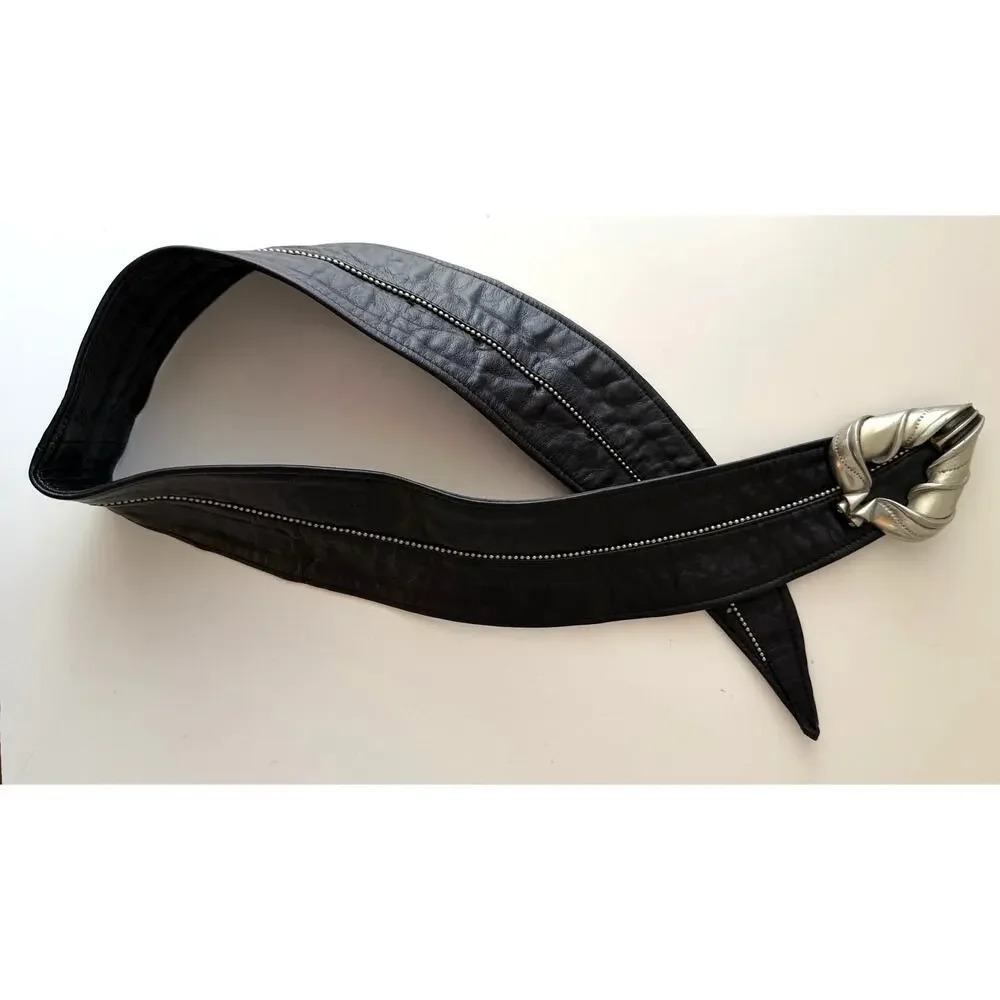 FAHRENHEIT NY Antelope FO24 Buckle With Black Leather Belt Excellent Condition